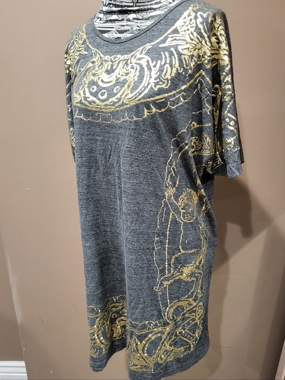 Vivienne Westwood Anglomania Gold Baroque Gilt Cherub Frame Tunic Top Rare